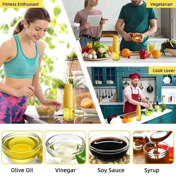 "500ml Auto Flip Glass Oil Bottle – Easy Pour & Stylish Kitchen Essential"